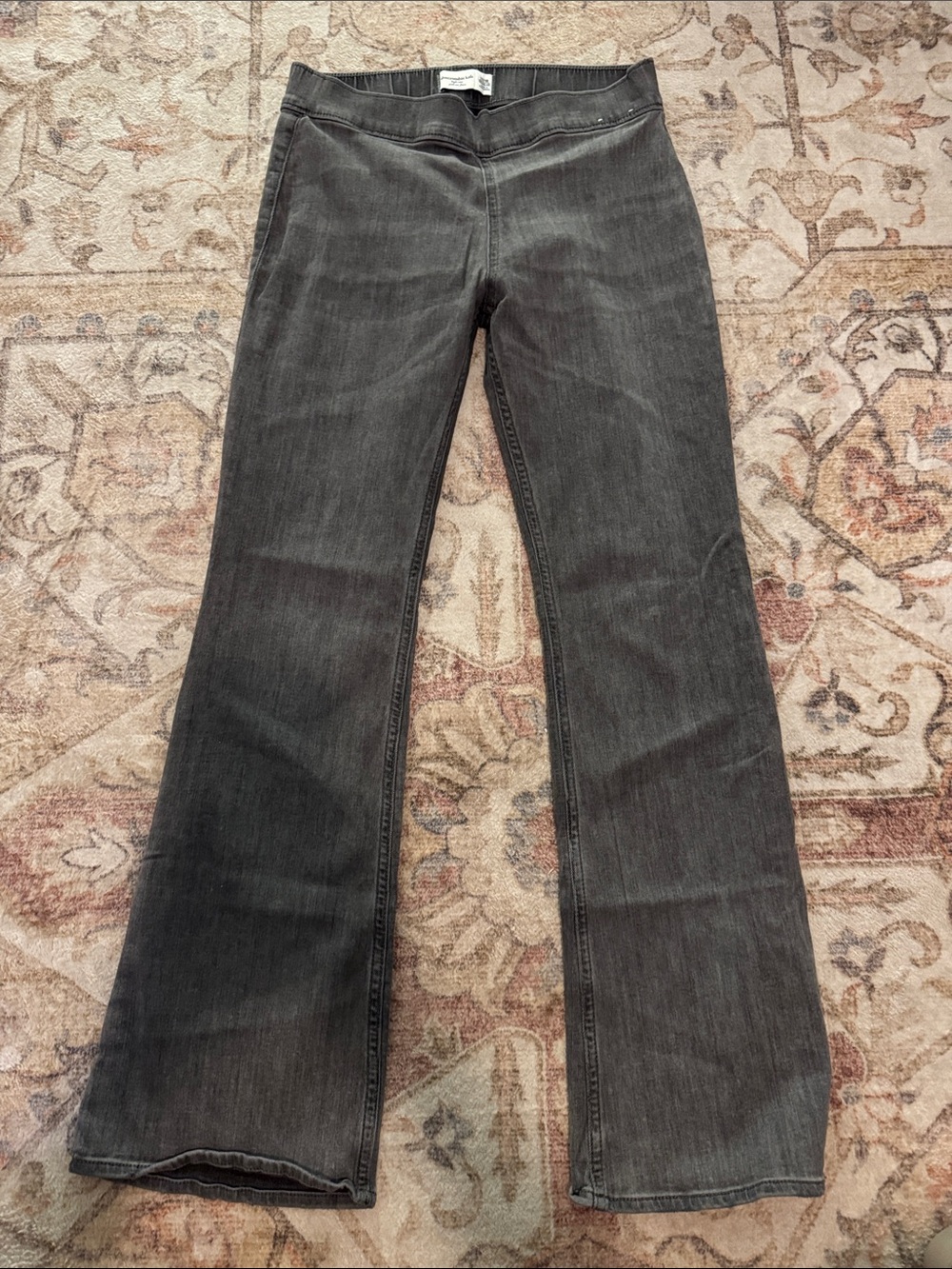 Abercrombie Girls’ High Rise Pull On Flare Jeans